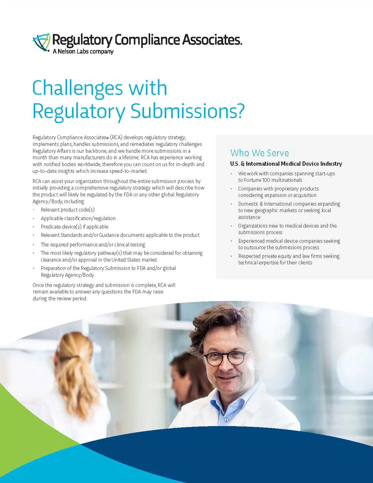 Regulatory Services Medical Device Consultants RCA®