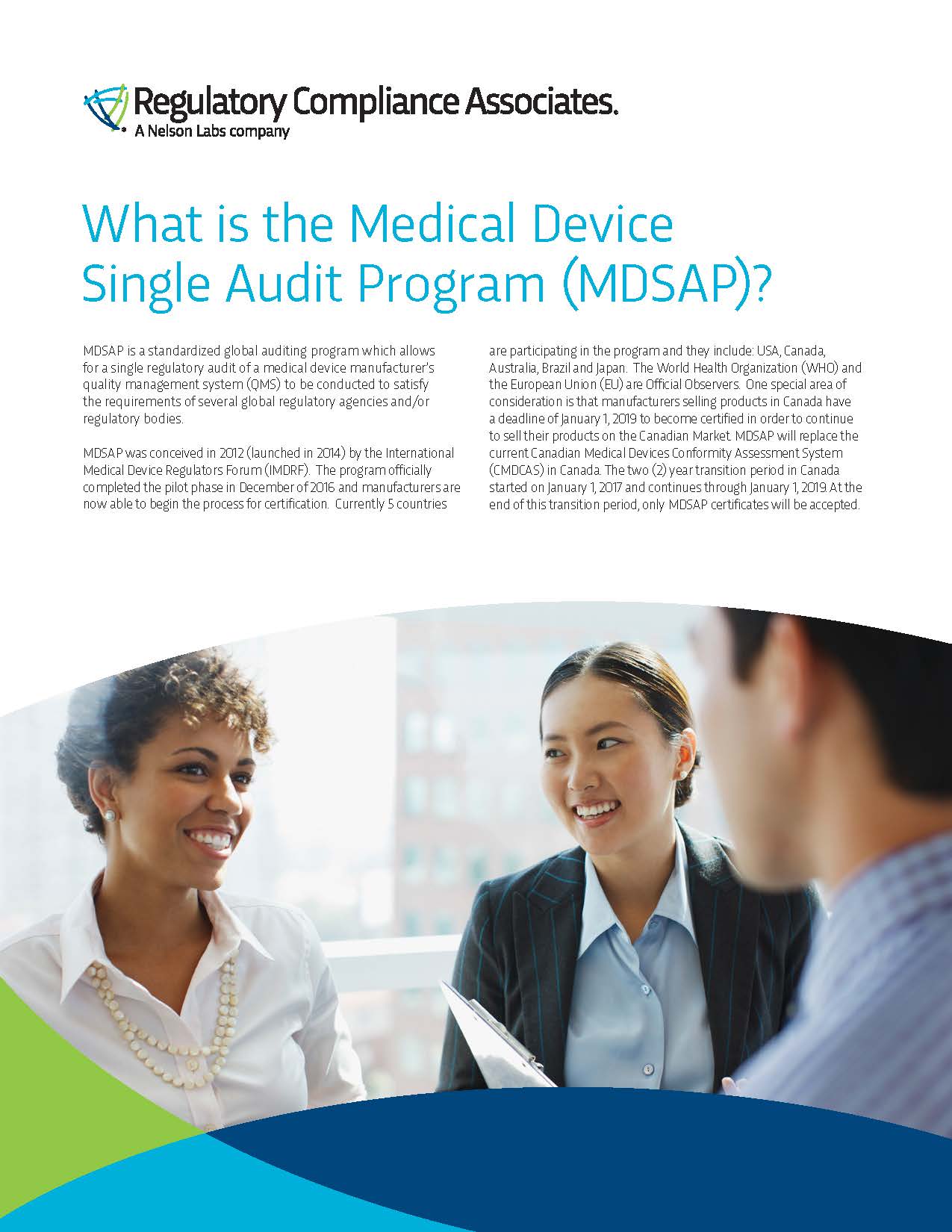 Medical Device Single Audit Program (MDSAP)