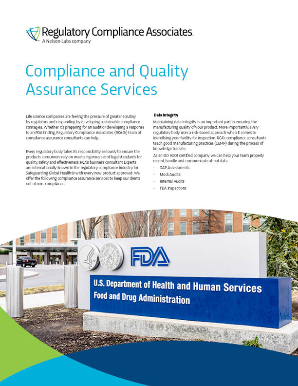 Compliance and Quality Assurance Services